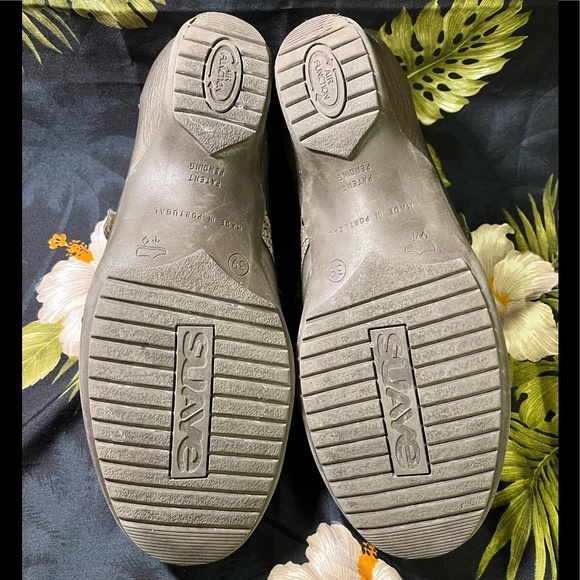 Made in Portugal SUAVE comfy & sleek  sneakers with velcro closure size 39 EUC - Picture 10 of 12